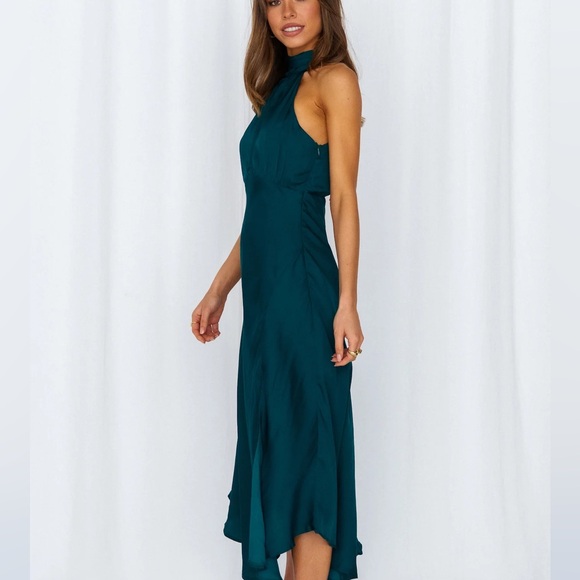 Forest green Maxi dress hello Molly - SX - Picture 6 of 7